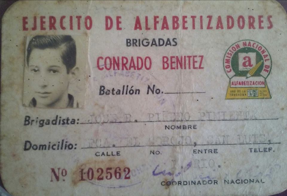 Alfabetizador José Ramón Benítez Pimienta