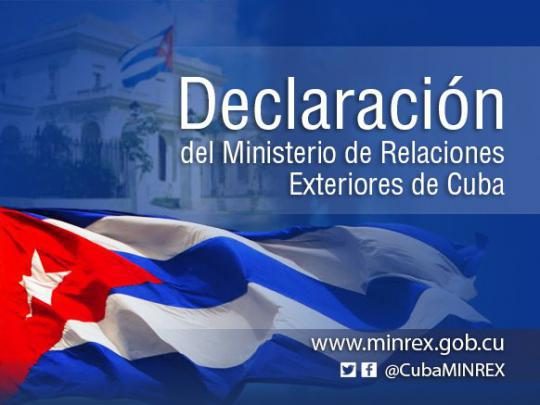 Cuba rechaza intromisión Estados Unidos