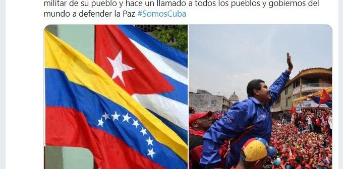 Cuba solidaridad Venezuela