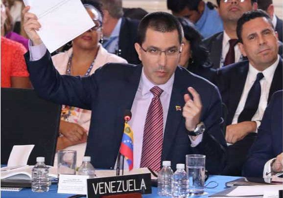 Reitera canciller de Venezuela que se retira de la OEA