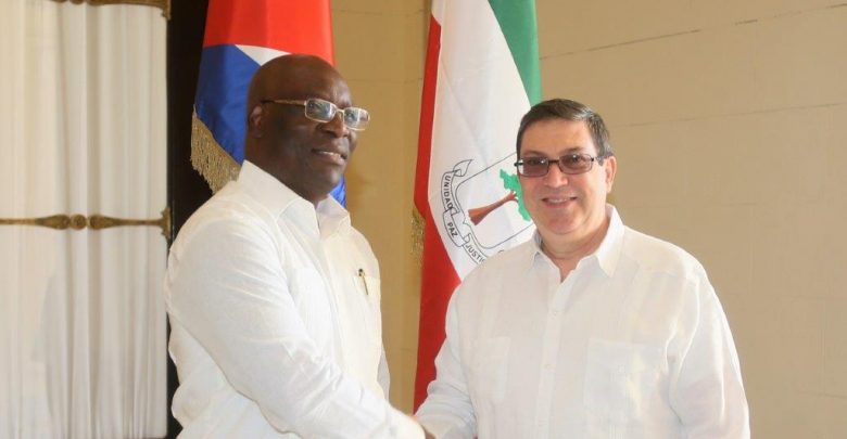 Canciller cubano recibió a su homólogo de Guinea Ecuatorial