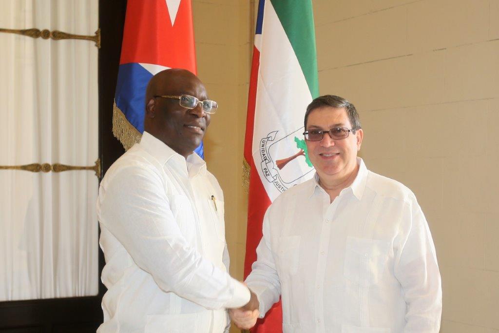 Canciller cubano recibió a su homólogo de Guinea Ecuatorial
