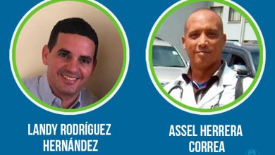 Medicos cubanos Assel Herrera y Landy Rodríguez