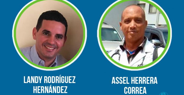Medicos cubanos Assel Herrera y Landy Rodríguez