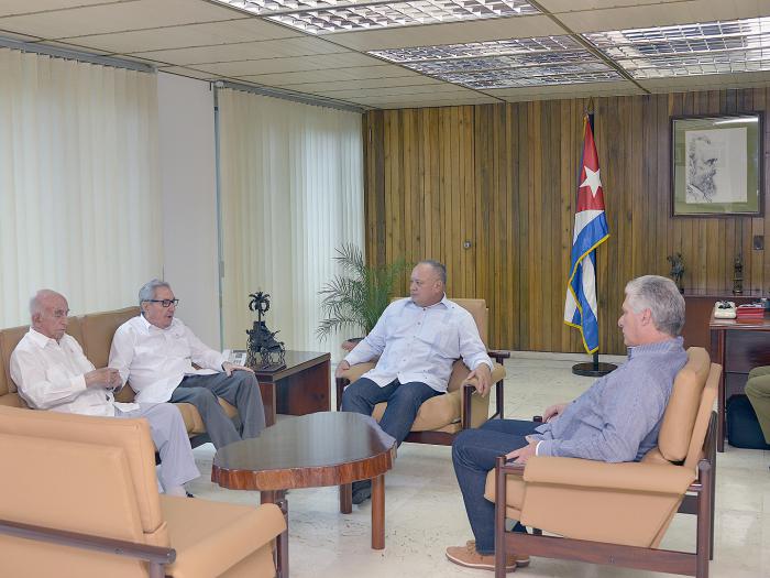 Recibieron Raúl, Díaz-Canel y Machado al Presidente de la Asamblea Nacional Constituyente de Venezuela