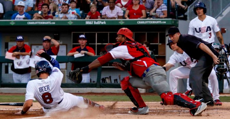 tope de béisbol estados unidos cuba