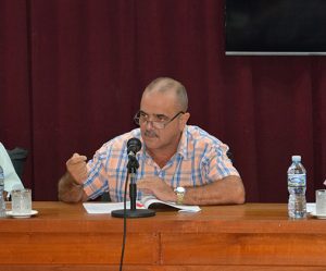 Julio César Rodríguez Pimentel, integrante del Comité Central y primer secretario del Partido en Pinar del Río.