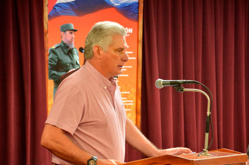 Miguel Díaz-Canel Bermúdez, Presidente de los Consejos de Estado y de Ministros de la República de Cuba. / Fotos: Januar Valdés Barrios.