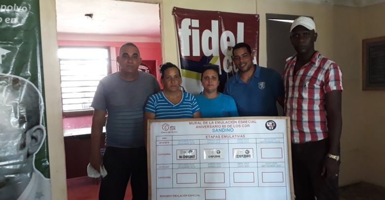 Promueven acciones los CDR en Sandino en saludo al aniversario 59 de su fundación