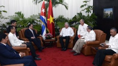 Recibió Díaz-Canel a delegación partidista de Vietnam