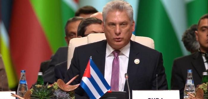 Contundente discurso del presidente cubano en la XVIII Cumbre del MNOAL