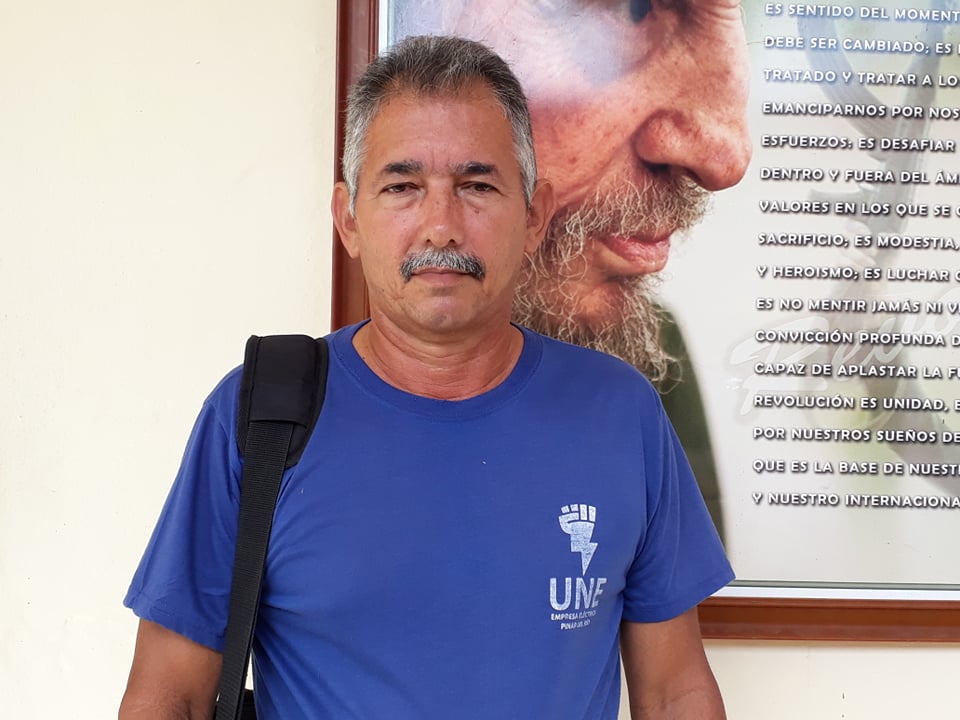 Elio Mezquía Pérez director de la Organización Básica Eléctrica en Sandino