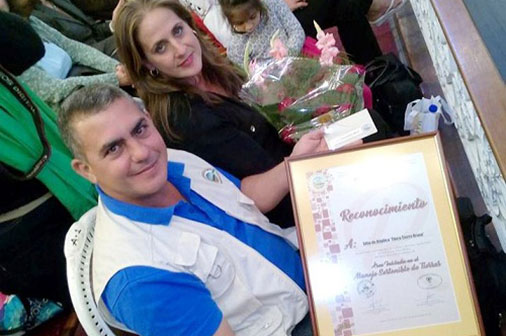 Onay Martínez, de la finca Tierra Brava, perteneciente a la CCS Niceto Pérez, de Pinar del Río, obtuvo premio en la Categoría de Avanzados