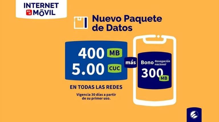 nuevo paquete de datos