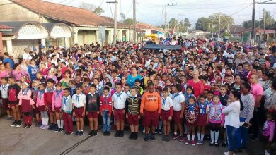 acto municipal por el aniversario 124 del alzamiento de los Hermanos Lazo