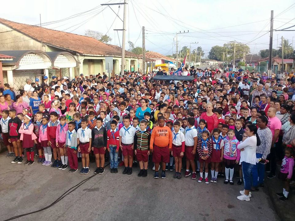acto municipal por el aniversario 124 del alzamiento de los Hermanos Lazo