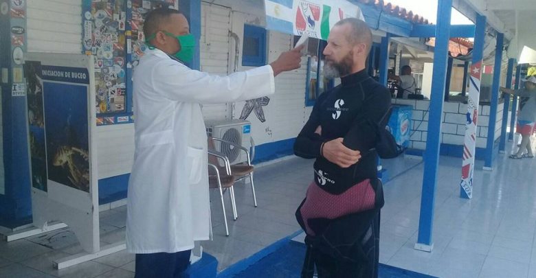 En el Centro Internacional de Buceo María la Gorda Cabo San Antonio de Sandino elevan la vigilancia y el control del coronavirus