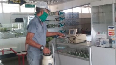 Proceso de desinfección frente a la COVID-19 en el municipio Sandino