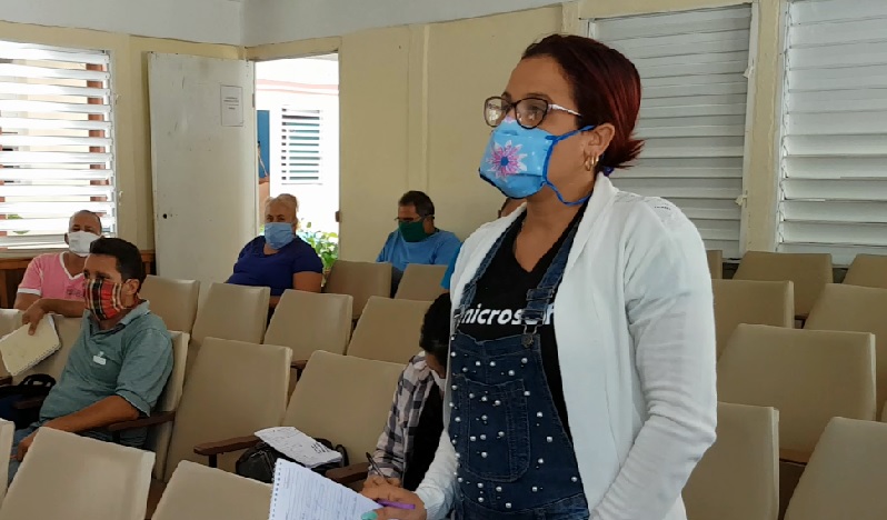 Yuleisy Jiménez Suárez, representante de la Subdirección de prevención, asistencia y trabajo social