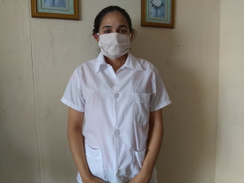 Katia, una joven que se crece en tiempos de COVID-19