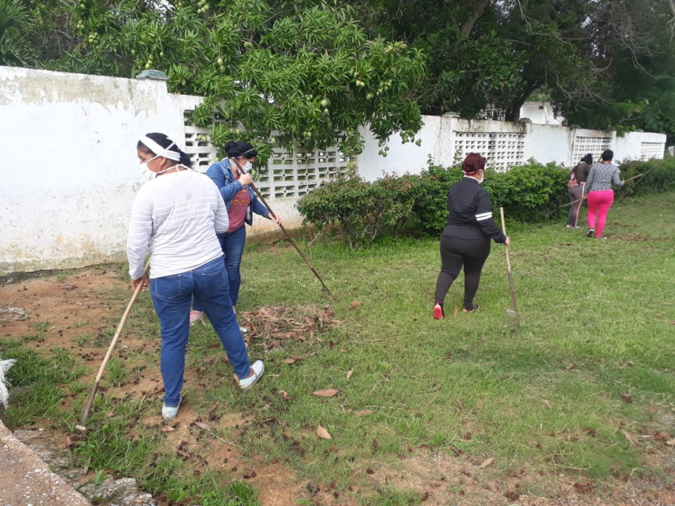 Desarrollan labores de limpieza e higienización en Seminternado XX Aniversario en Sandino