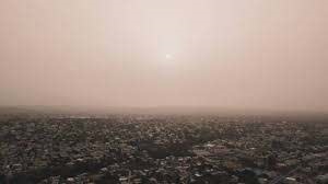 nube de polvo proveniente del Desierto del Sahara