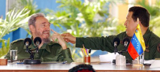 Fidel y Chávez inauguran Villa Bolívar