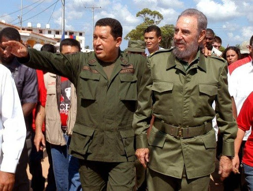 Fidel y Chávez inauguran Villa Bolívar