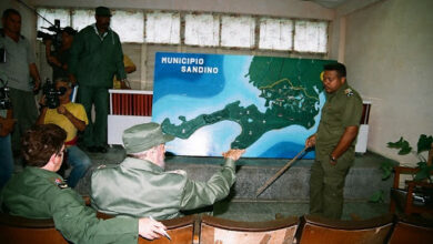Fidel estuvo en Sandino durante el paso del huracán Lily