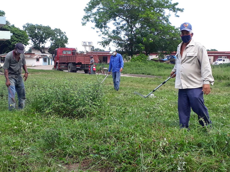 Intensifican chapea de áreas verdes en Sandino