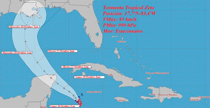 tormenta tropical zeta huracán