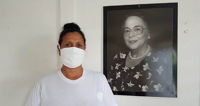 Delia Martínez Menéndez, secretaria general de la Federación de Mujeres Cubana
