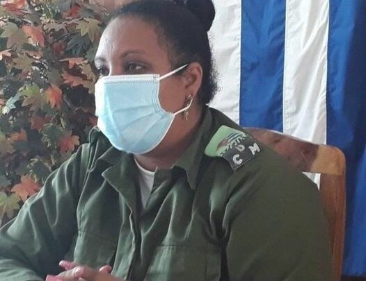 Presidenta del Consejo de Defensa en el municipio, Rachel Álvarez González