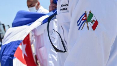 Regresa a Cuba Brigada Médica de México Foto: Ariel Cecilio Lemus