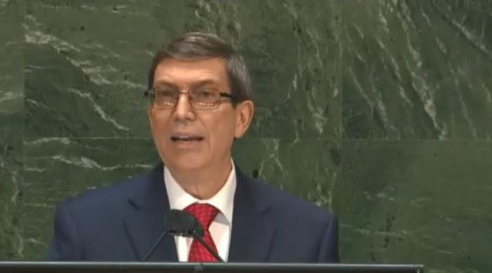 Bruno Rodríguez en la ONU: El reclamo de Cuba es que nos dejen en paz, es vivir sin bloqueo