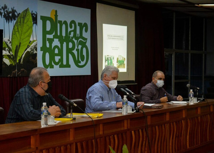 Analiza Miguel Díaz Canel compleja situación epidemiológica en Pinar del Río