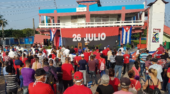 Tuvo lugar en Sandino acto político cultural por el 26 de Julio