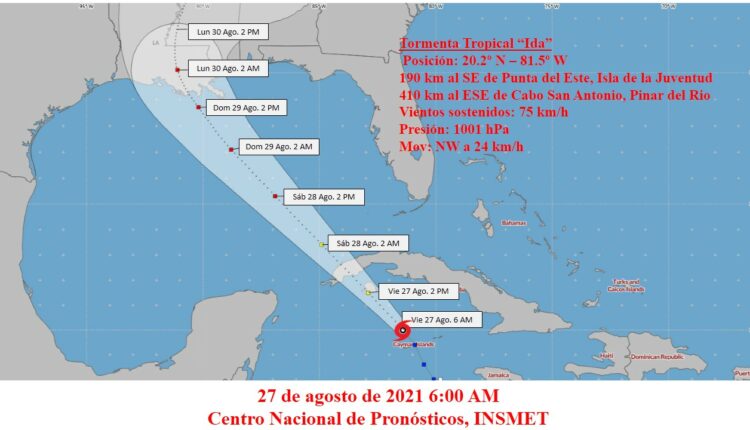 Fase de Alarma Ciclónica para las provincias de Mayabeque, La Habana, Artemisa, Pinar del Río y el Municipio Especial Isla de la Juventud