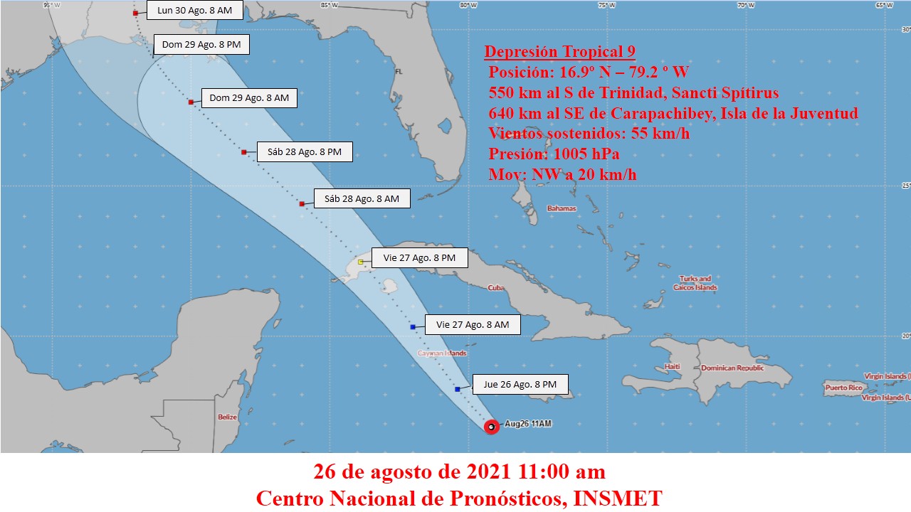 Se forma la tormenta tropical Ida