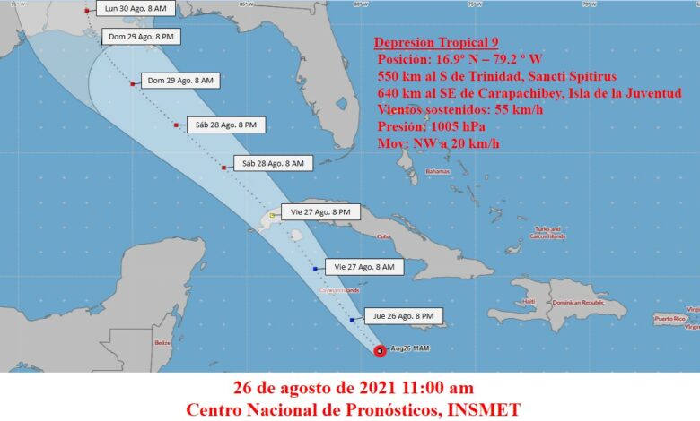 Se prepara Sandino ante amenaza de depresión tropical