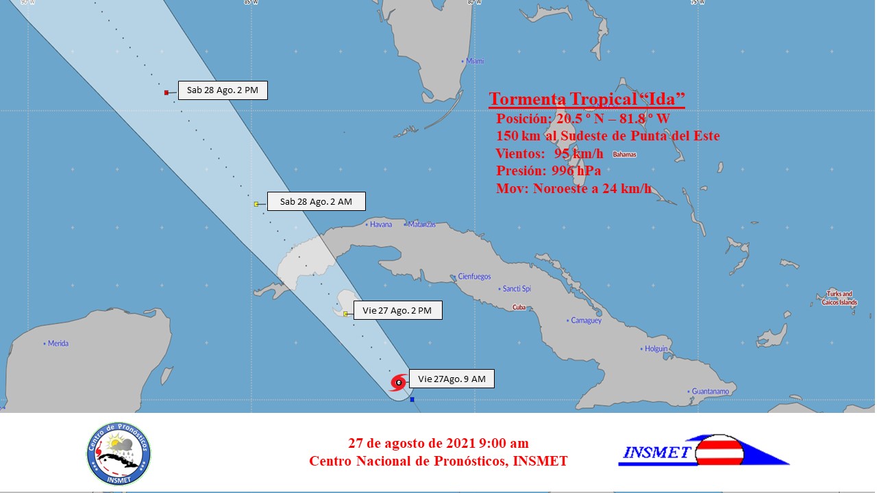 Huracán Ida toca tierra en la Isla de la Juventud (Video)