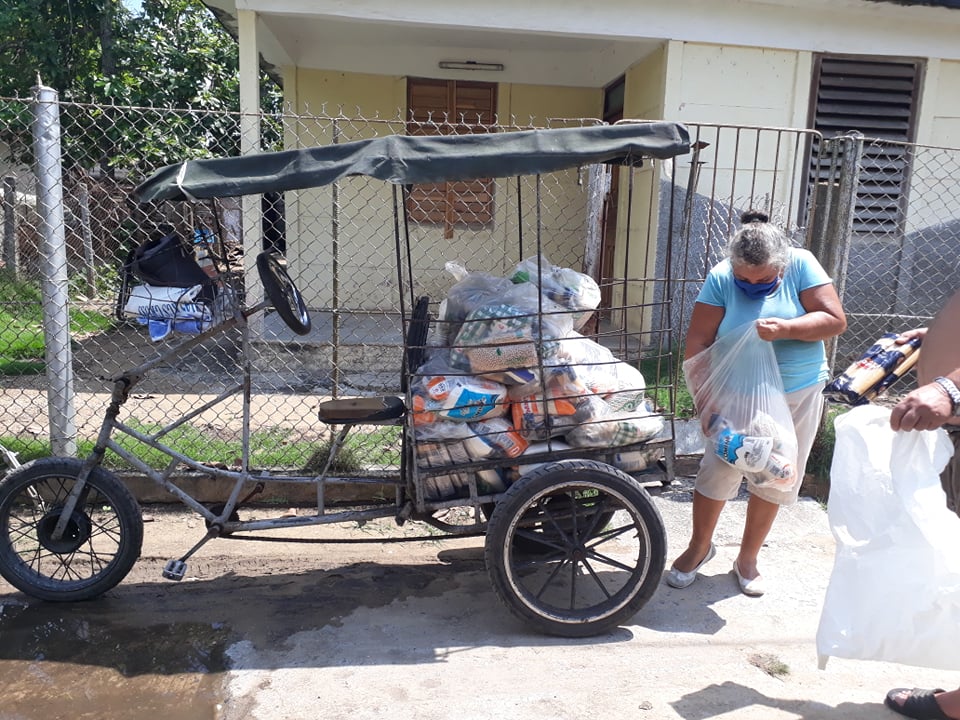 Reciben sandinenses módulo de alimentos donados por naciones amigas