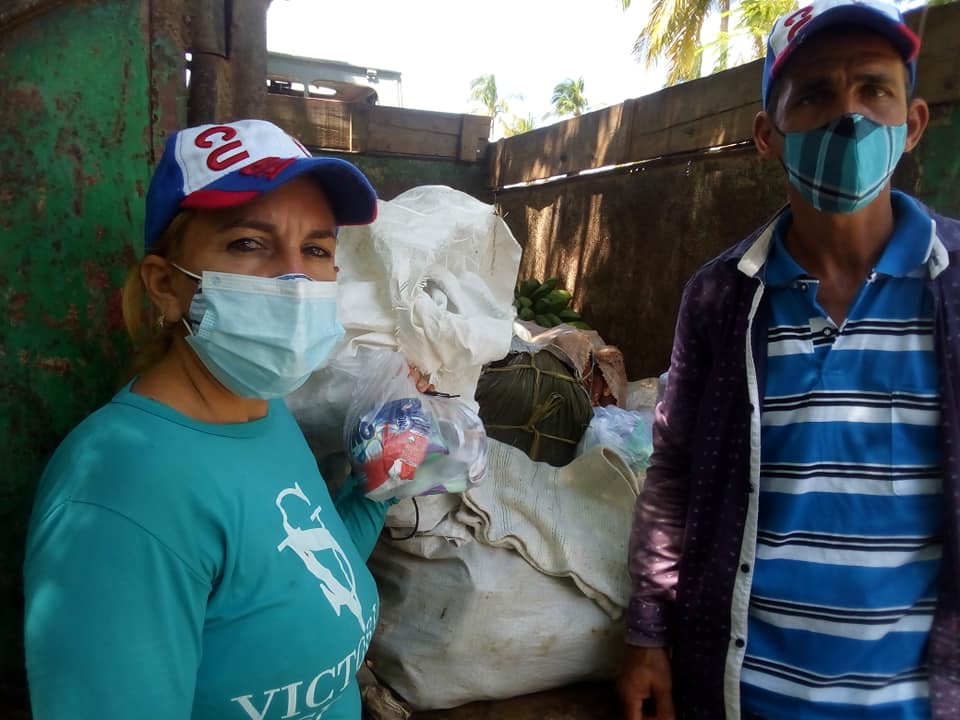 Entregan sandinenses donación a hospital pediátrico de campaña Rafael Ferro Macías