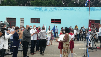 Díaz-Canel asistió a la escuela primaria Pedro Domingo Murillo, de la Ciudad Escolar Libertad, donde estudian unos 490 alumnos de los más 700 mil que regresan a las aulas en todo el país. Foto: Internet