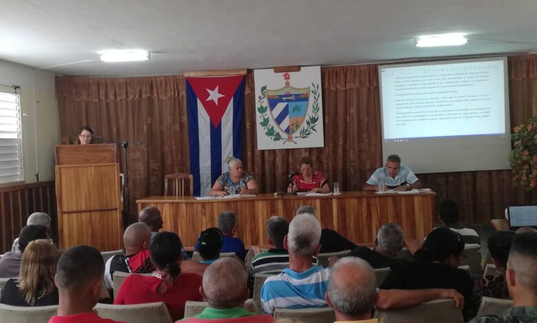 Sesiona Asamblea Municipal de Poder Popular en Sandino