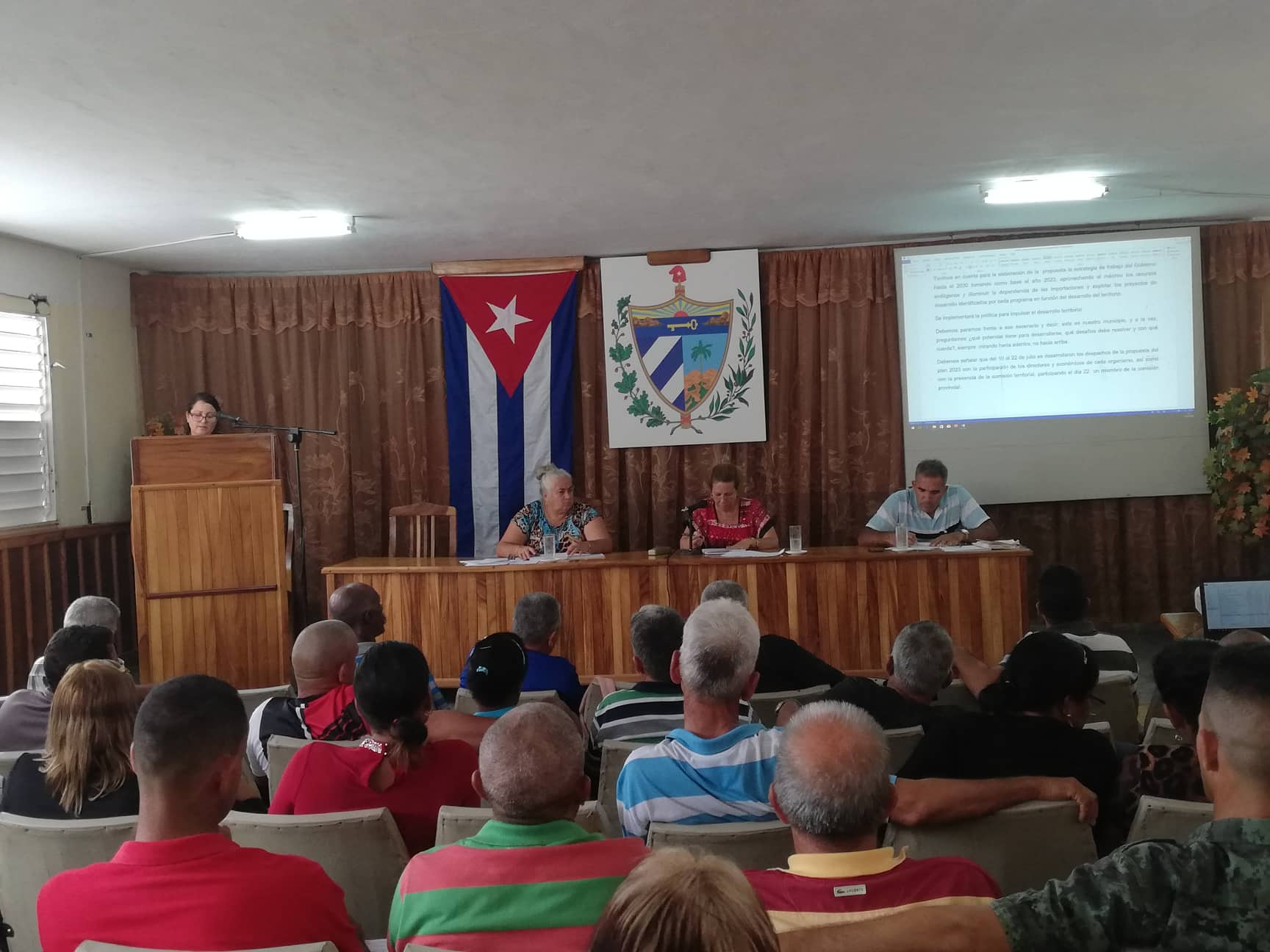 Sesiona Asamblea Municipal de Poder Popular en Sandino