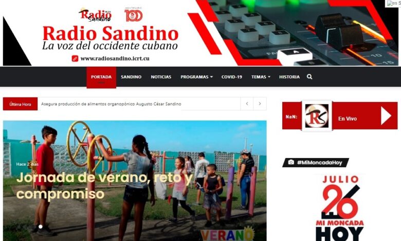 Web de Radio Sandino arriba a sus 15 años