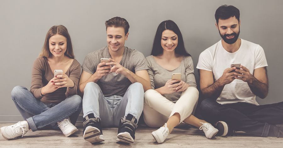 las redes sociales jóvenes