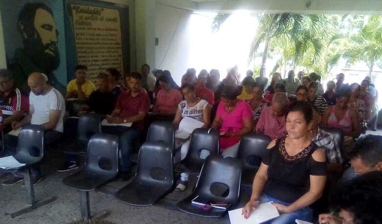 preparativos reinicio curso escolar sandino