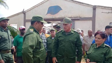 Constata presidente cubano afectaciones en San Luis tras el paso de Ian